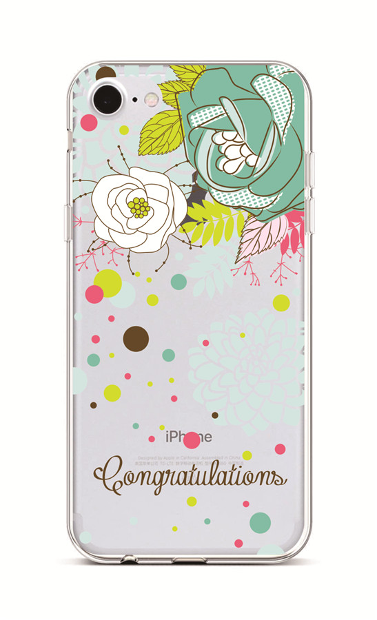 Kryt TopQ iPhone 7 silikon Congratulations 38186 (pouzdro neboli obal na mobil iPhone 7)