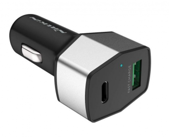 Autodobíječ Nillkin Celerity s funkcí rychlonabíjení stříbrný