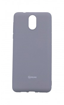 Zadní silikonový kryt Roar na Nokia 3.1 šedý 