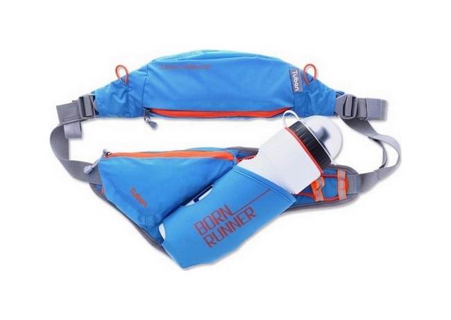 Levně Sportovní pouzdro kolem pasu Tuban UNIVERSAL BOTTLE modré 40088 (sportovní obal neboli kryt)