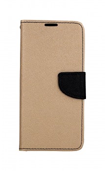 Knížkové pouzdro na Samsung A9 zlato-černé 