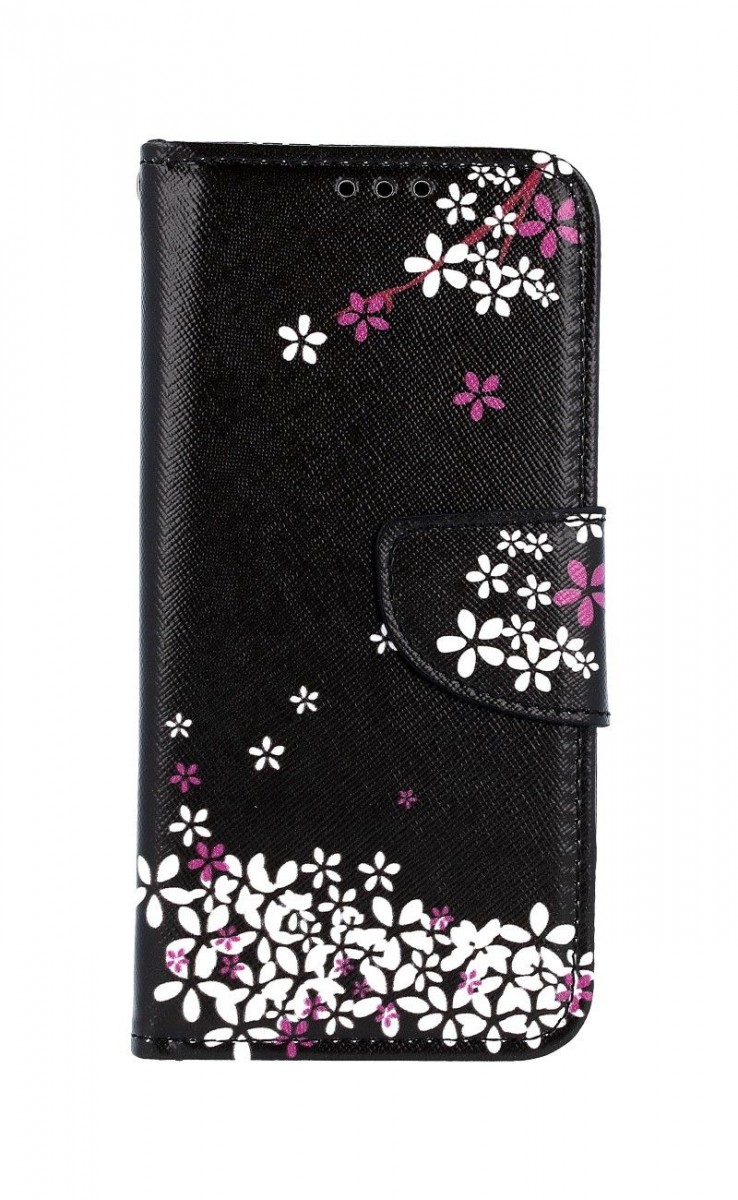 Pouzdro TopQ Samsung A40 knížkové Květy sakury 41045 (kryt neboli obal na mobil Samsung A40)