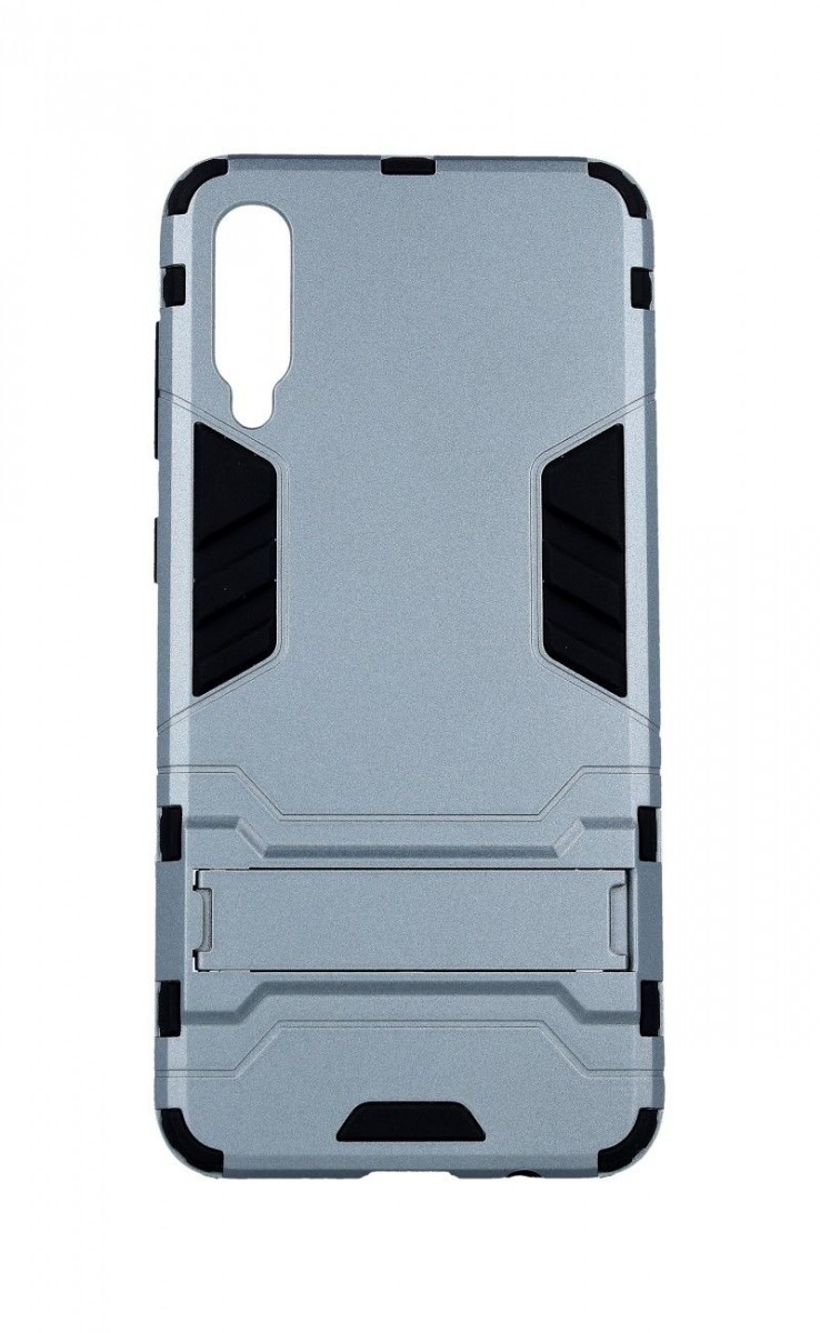 Kryt TopQ Samsung A50 se stojánkem šedý 41316 (pouzdro neboli obal Samsung A50)