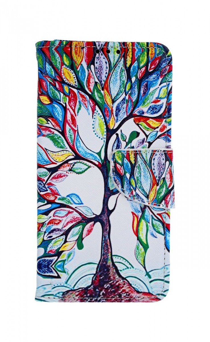 Pouzdro TopQ Huawei P30 Lite knížkové Barevný strom 41443 (Kryt neboli obal Huawei P30 Lite)