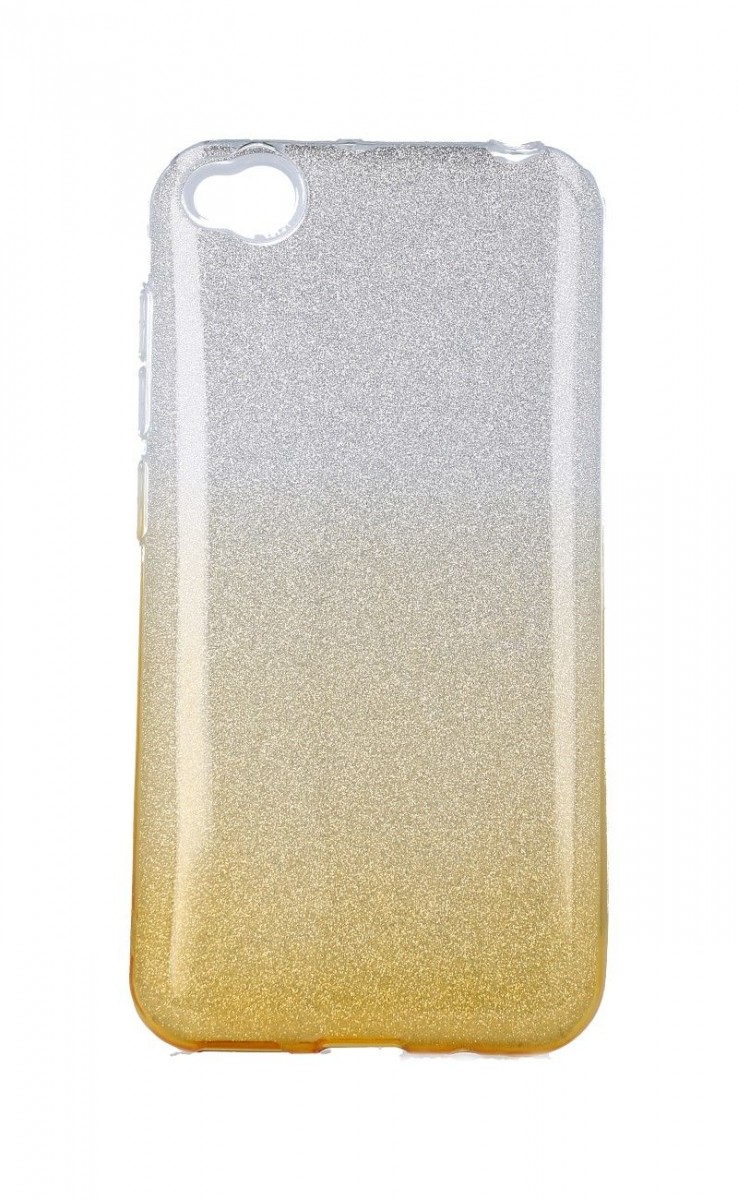 Kryt TopQ Xiaomi Redmi Go glitter stříbrno-oranžový 41574 (pouzdro neboli obal na mobil Xiaomi Redmi Go)