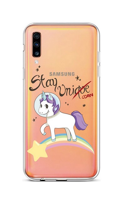 Levně Kryt TopQ Samsung A70 silikon Stay Unicorn 42010 (pouzdro neboli obal na mobil Samsung A70)