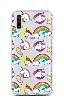Zadní silikonový kryt na Samsung A70 Chunky Unicorns