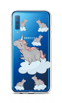 Zadní silikonový kryt na Samsung A7 Grey Unicorns