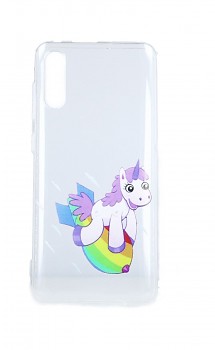 Zadní silikonový kryt na Samsung A70 Flying Unicorn