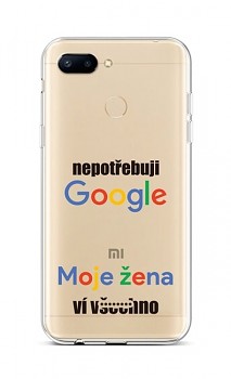 Zadní silikonový kryt na Xiaomi Redmi 6 Google