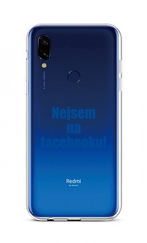 Zadní silikonový kryt na Xiaomi Redmi 7 Nejsem na Facebooku 
