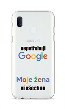 Zadní silikonový kryt na Samsung A20e Google 