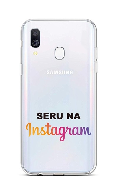 Levně Kryt TopQ Samsung A40 silikon Instagram 42959 (pouzdro neboli obal na mobil Samsung A40)
