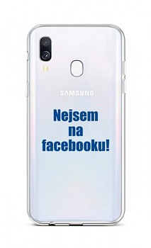 Zadní silikonový kryt na Samsung A40 Nejsem na Facebooku