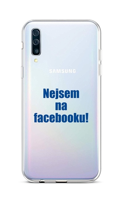 Kryt TopQ Samsung A50 silikon Nejsem na Facebooku 42989 (pouzdro neboli obal na mobil Samsung A50)