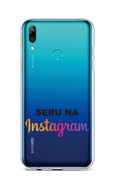 Kryt TopQ Huawei Y6 2019 silikon Instagram 43070 (pouzdro neboli obal na mobil Huawei Y6 2019)
