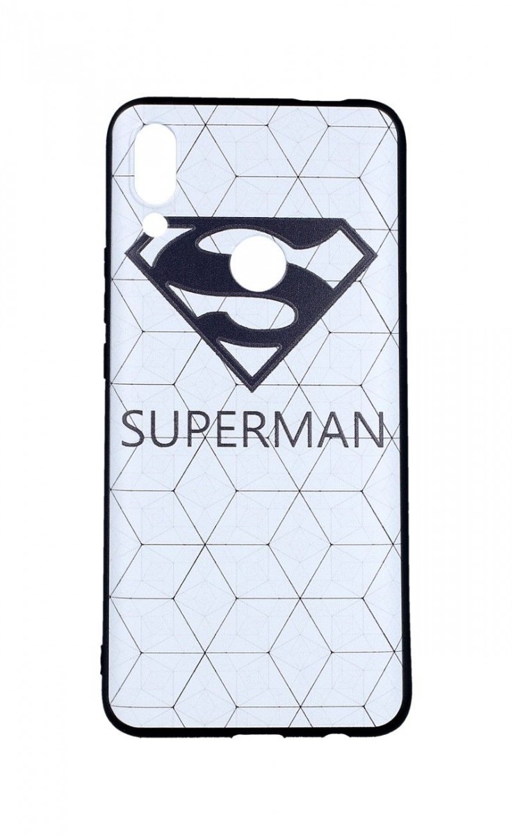 Levně Kryt TopQ Huawei P Smart Z 3D silikon Bílý Superman 43260 (pouzdro neboli obal na mobil Huawei P Smart Z)