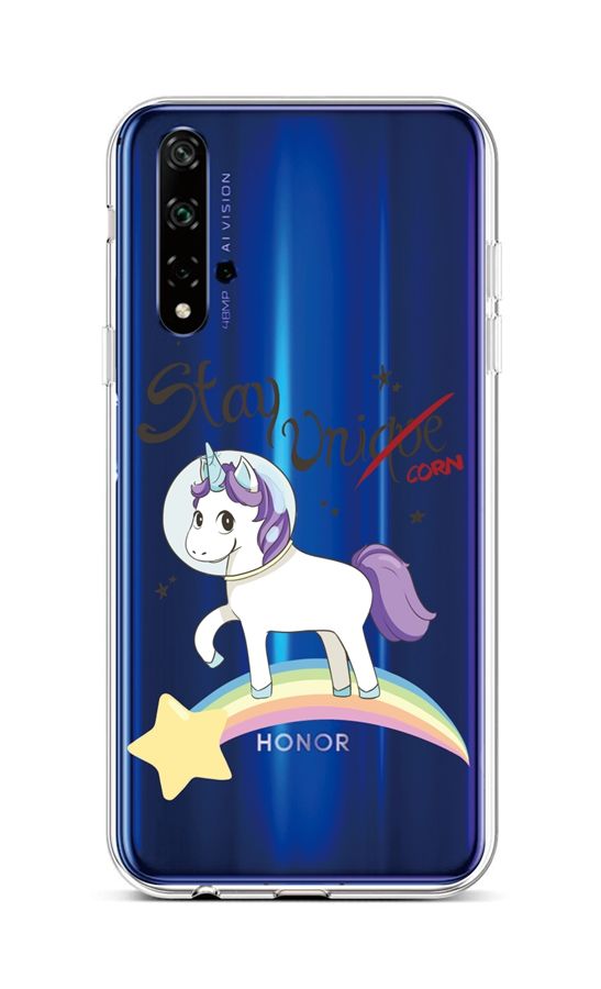 Kryt TopQ Honor 20 silikon Stay Unicorn 43329 (pouzdro neboli obal na mobil Honor 20)