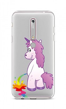 Zadní silikonový kryt na Nokia 6.1 Rude Unicorn