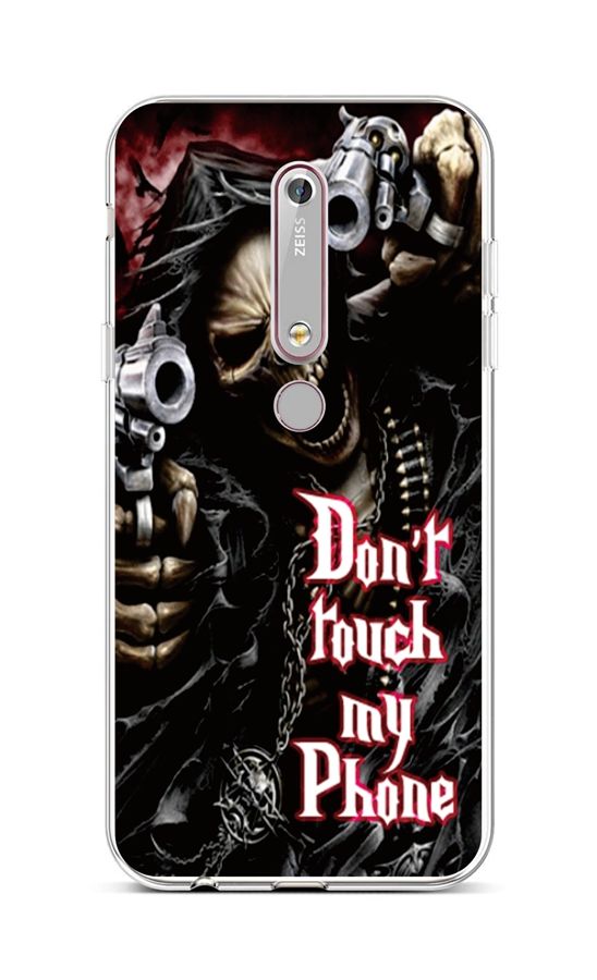 Kryt TopQ Nokia 6.1 silikon Smrťák 43472 (pouzdro neboli obal na mobil Nokia 6.1)