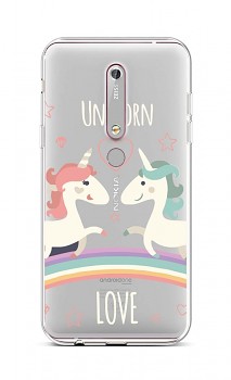 Zadní silikonový kryt na Nokia 6.1 Unicorn Love