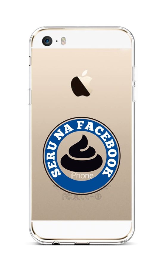 Kryt TopQ iPhone 5 - 5S - SE silikon Facebook 43940 (pouzdro neboli obal na mobil iPhone 5 - 5S - SE)