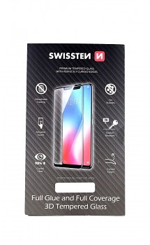 Tvrzené sklo Swissten na iPhone 11 3D zahnuté černé