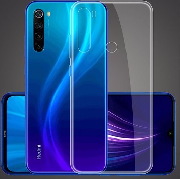 Ultratenký silikonový kryt na Xiaomi Redmi Note 8 0,5 mm průhledný