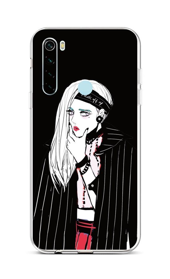 Levně Kryt TopQ Xiaomi Redmi Note 8 silikon Dark Girl 44561 (pouzdro neboli obal na mobil Xiaomi Redmi Note 8)