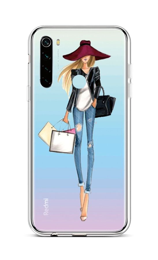 Levně Kryt TopQ Xiaomi Redmi Note 8 silikon Lady 2 44579 (pouzdro neboli obal na mobil Xiaomi Redmi Note 8)