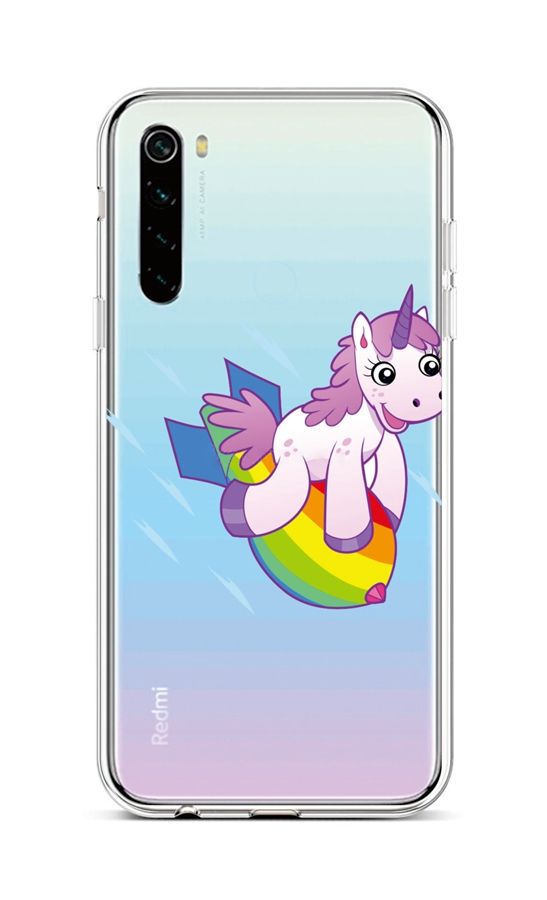 Levně Kryt TopQ Xiaomi Redmi Note 8 silikon Flying Unicorn 44587 (pouzdro neboli obal na mobil Xiaomi Redmi Note 8)