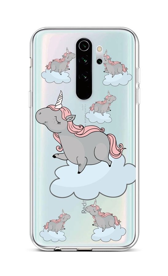 Levně Kryt TopQ Xiaomi Redmi Note 8 Pro silikon Grey Unicorns 44598 (pouzdro neboli obal na mobil Xiaomi Redmi Note 8 Pro)