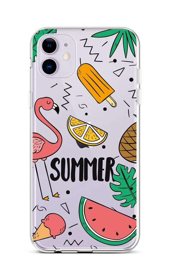 Kryt TopQ iPhone 11 silikon Summer 45038 (pouzdro neboli obal na mobil iPhone 11)