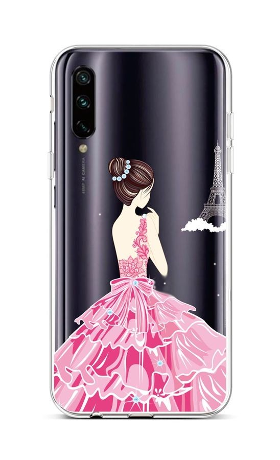 Zadní silikonový kryt na Xiaomi Mi A3 Pink Princess