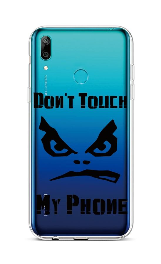 Kryt TopQ Huawei Y6 2019 silikon Don't Touch průhledný 45119 (pouzdro neboli obal na mobil Huawei Y6 2019)