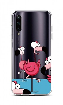 Zadní silikonový kryt na Xiaomi Mi A3 Cartoon Flamingos