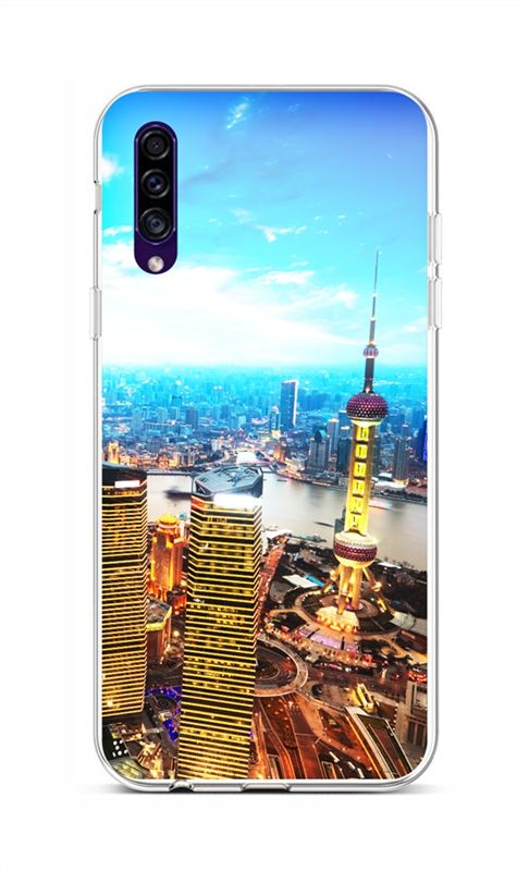 Levně Kryt TopQ Samsung A30s silikon City 45182 (pouzdro neboli obal na mobil Samsung A30s)