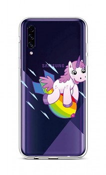 Zadní silikonový kryt na Samsung A30s Flying Unicorn