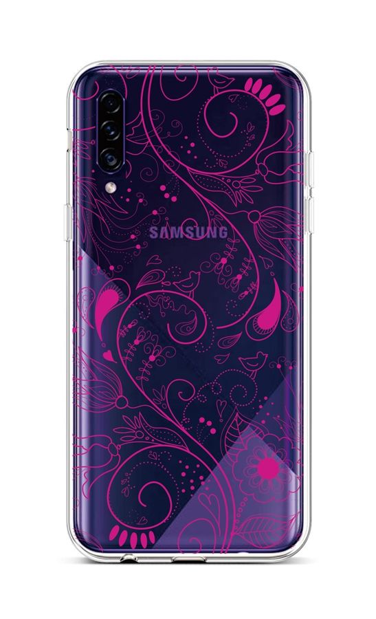 Levně Kryt TopQ Samsung A30s silikon Pink Ornament 45265 (pouzdro neboli obal na mobil Samsung A30s)