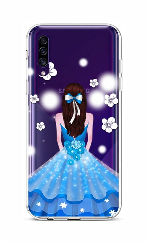 Levně Kryt TopQ Samsung A30s silikon Blue Princess 45270 (pouzdro neboli obal na mobil Samsung A30s)