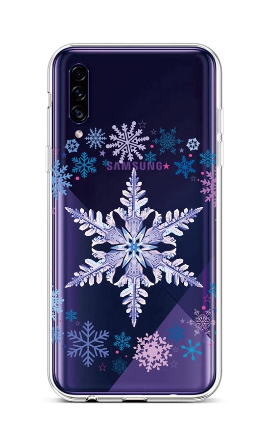 Levně Kryt TopQ Samsung A30s silikon Snowflake 45274 (pouzdro neboli obal na mobil Samsung A30s)