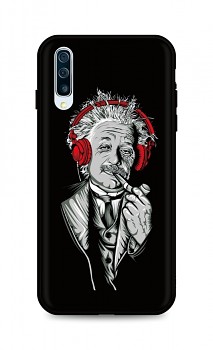 Zadní silikonový kryt DARK na Samsung A50 Albert Einstein