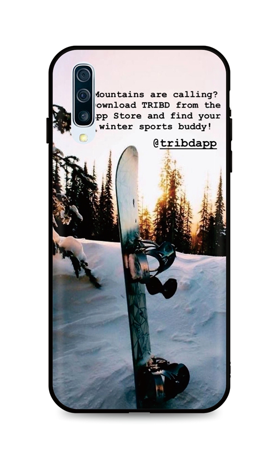 Kryt TopQ DARK Samsung A50 silikon Snowboard 45917 (pouzdro neboli obal na mobil Samsung A50)