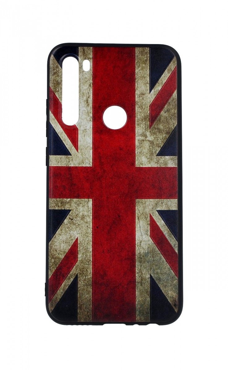 Levně Kryt TopQ Xiaomi Redmi Note 8 3D silikon Anglie 46311 (pouzdro neboli obal na mobil Xiaomi Redmi Note 8)