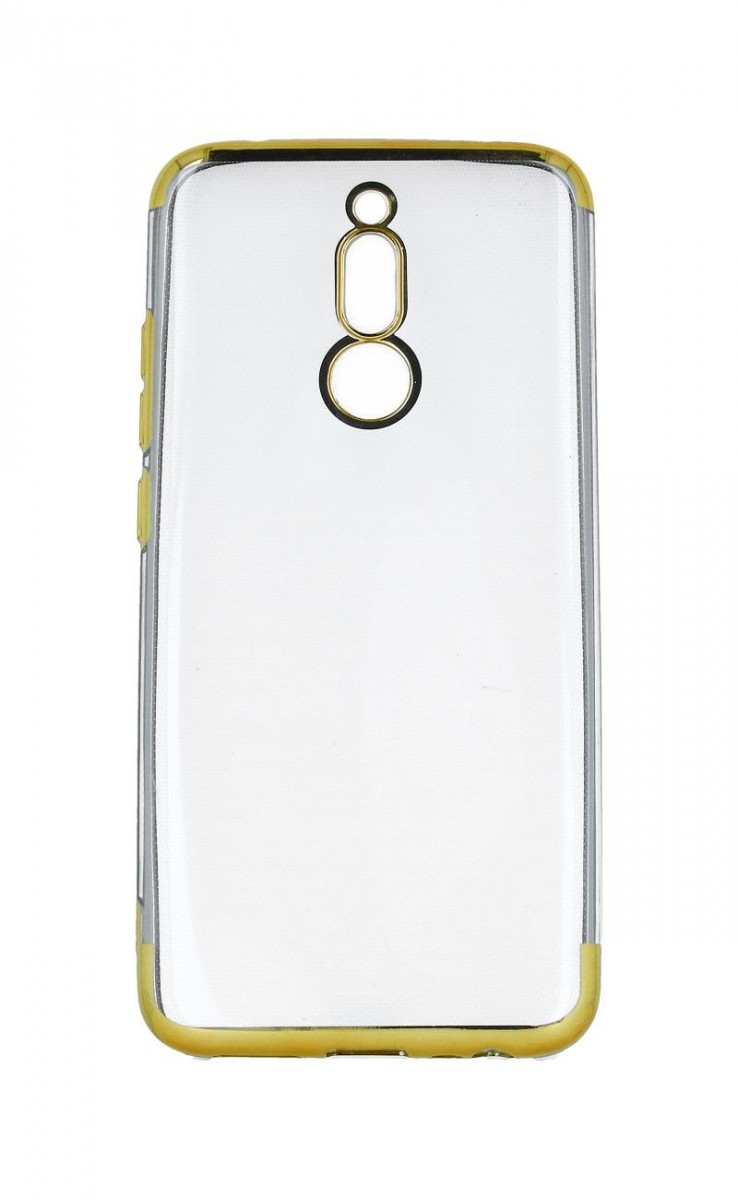 Levně Kryt Forcell Frame Xiaomi Redmi 8 silikon zlatý 46507 (pouzdro neboli obal na mobil Xiaomi Redmi 8)