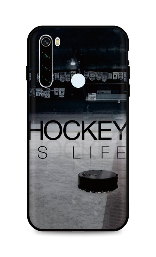 Kryt TopQ Xiaomi Redmi Note 8T silikon Hockey Is Life 46513 (pouzdro neboli obal na mobil Xiaomi Redmi Note 8T)