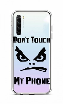 Zadní silikonový kryt na Xiaomi Redmi Note 8T Don't Touch průhledný