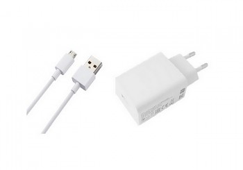 Originální rychlonabíječka Xiaomi MDY-10-EF + micro USB datový kabel bílá 3A