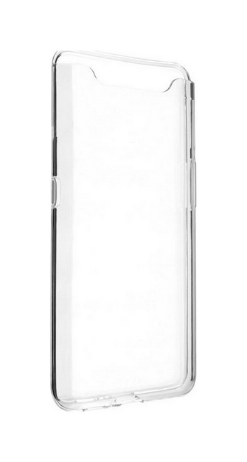 Ultratenký silikonový kryt na Samsung A80 0,5 mm průhledný