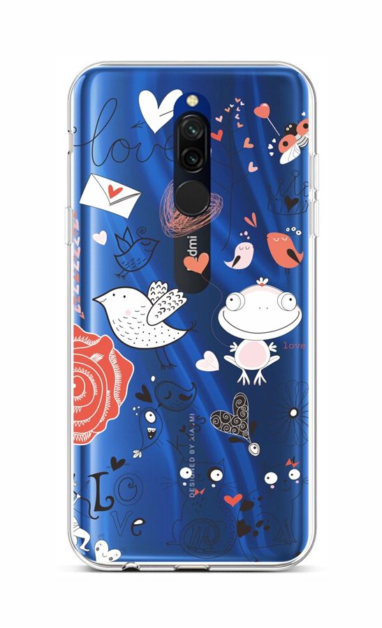 Levně Kryt TopQ Xiaomi Redmi 8 silikon Funny 48211 (pouzdro neboli obal na mobil Xiaomi Redmi 8)
